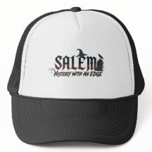 Op maat gemaakte Salem leren patch truckerhoed