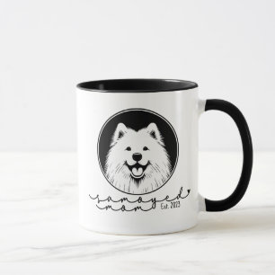 Op maat gemaakte Samoyed Moeder Pop Art Samoyed Mok