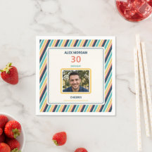 Op maat gemaakte servetten met foto, gepersonalise