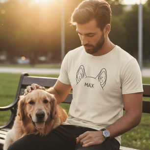 Op maat gemaakte shirt met naam van huisdieroren -
