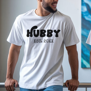 Op maat gemaakte shirtset voor pasgetrouwd stel me t-shirt
