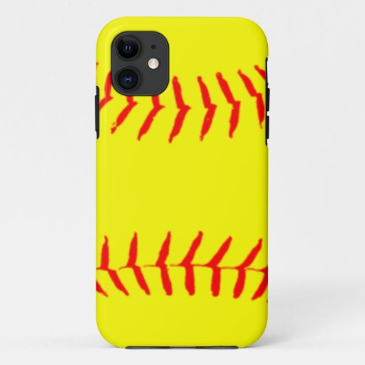 Op maat gemaakte Softbal Case-Mate iPhone Case (Achterkant)