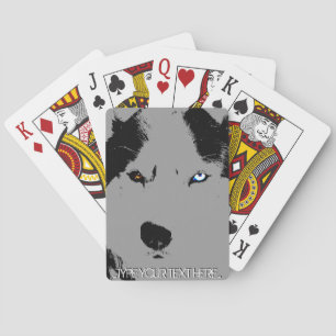 Op maat gemaakte speelkaarten voor husky's met sle