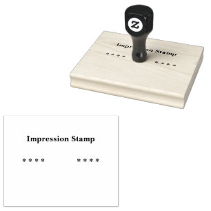 Op maat gemaakte stempel - Persoonlijke tekst Zwar