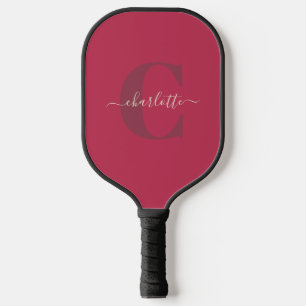 Op maat gemaakte stijlvolle gemonogrammeerde naam pickleball paddle