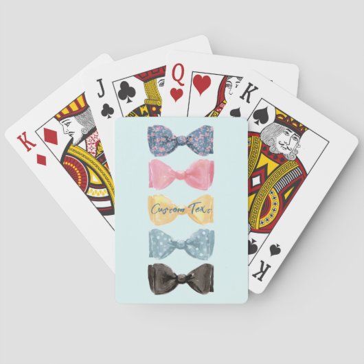 Op maat gemaakte strikjes pokerkaarten (Achterkant)