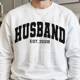 Op maat gemaakte sweatshirt voor vrouw en man, huw