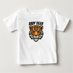 Op maat gemaakte T-shirt met baby tijger