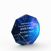 Op maat gemaakte Tech Zakelijke Acryl Award Werkne