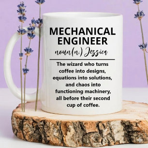 Op maat gemaakte technicus grappig werktuigbouwkun mok