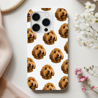 Op maat gemaakte telefoonhoesje met foto van huisd iPhone 15 pro case