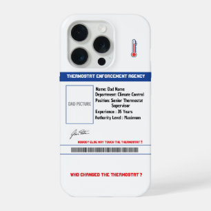 Op maat gemaakte Thermostaat Handhavingsinstantie iPhone 15 Pro Hoesje