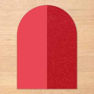 Op maat gemaakte Tomaat Rood Acryl Uitnodiging Uitnodigingen
