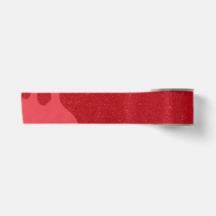 Op maat gemaakte Tomaat Rood Glitter Golf Lint