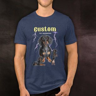 Op maat gemaakte trendy bootleg gepersonaliseerde Tri-Blend shirt