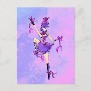 Op maat gemaakte Trixie de Clown - Roze Wolken Briefkaart