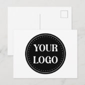 Op maat gemaakte trouwcadeaus, Elegant, Huwelijksj Briefkaart (Voorkant / Achterkant)