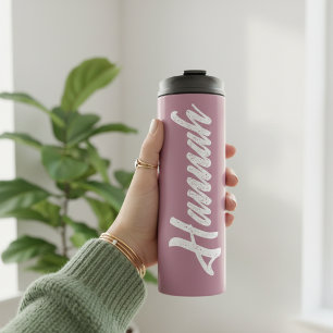 Op maat gemaakte tumbler met naam voor huwelijksaa thermosbeker