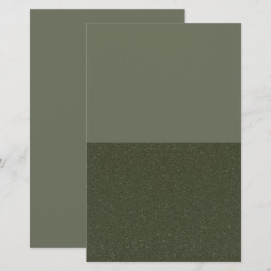 Op maat gemaakte tweekleurige mosgroene profession briefpapier