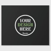 op maat gemaakte, unieke, strakke & minimalistisch cadeaupapier (Vlak)