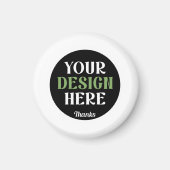 op maat gemaakte, unieke, strakke & minimalistisch magneet (Voorkant)