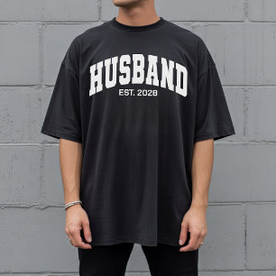 Op maat gemaakte universiteits- huwelijkshemd voor t-shirt