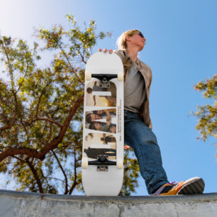 Op maat gemaakte Vaderdag-fotocollagekaart Skateboard