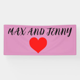 OP MAAT GEMAakte VALENTIJNSDAG HART FEest ROZE SPA Spandoek