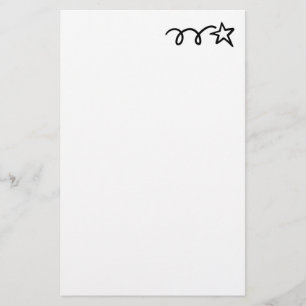 Op maat gemaakte vallende ster briefpapier voor sc