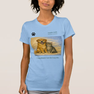 Op maat gemaakte veterinaire staf T-shirt – Honden