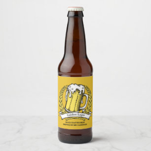 Op maat gemaakte Vintage Sketch Bier Professionele Etiket