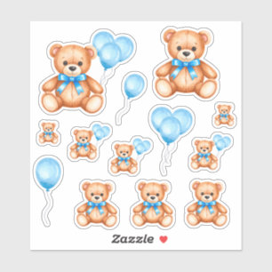 Op maat gemaakte vinyl sticker voor teddybeer-baby