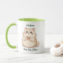 Op maat gemaakte vis kat Moeder Cadeau Gepersonali