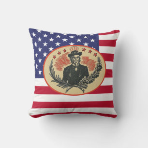 Op maat gemaakte vlag van de Amerikaanse president Kussen