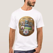 Op maat gemaakte voetbal vader T-shirt