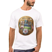 Op maat gemaakte voetbal vader T-shirt