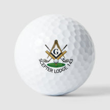 Op maat gemaakte vrijmetselaarsgolfballen