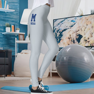 Op maat gemaakte vrolijk kerstfeest metaalachtig z leggings