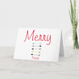 Op maat gemaakte vrolijke kerstgroet kaart