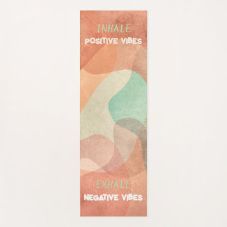 Op maat gemaakte yogamat positieve vibraties