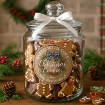 Op maat gemaakte zelfgebakken kerstkoekjes labelro