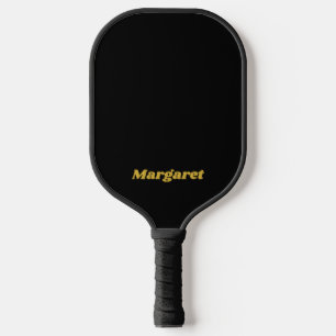Op maat gemaakte zwarte pickleball-paddle met naam pickleball paddle