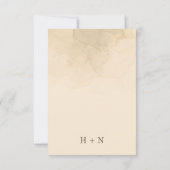 Op maat gemarmerde Villa Wedding Website RSVP (Achterkant)