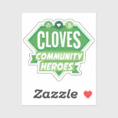 Op maat gesneden 2"x2" vinyl sticker (Vel)