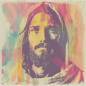 op maat gesneden Jesus Vinyl Sticker (Voorkant)