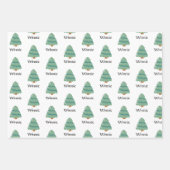 Op maat gesneden kerstkaarten inpakpapier vel (Voorkant 2)