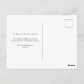 op maat gesneden uitnodiging voor de oude Hallowee (Achterkant)