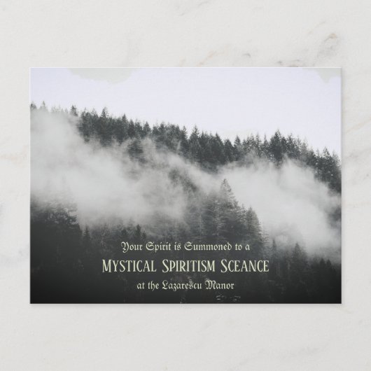 op maat gesneden uitnodiging voor de oude Hallowee (Voorkant)