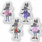 Op maat gesneden vinyl sticker (Voorkant)