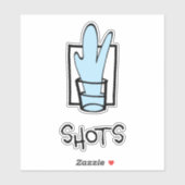 Op maat gesneden vinyl sticker Shots (Vel)